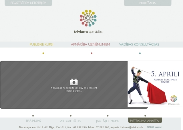 Triviums apmācība, SIA